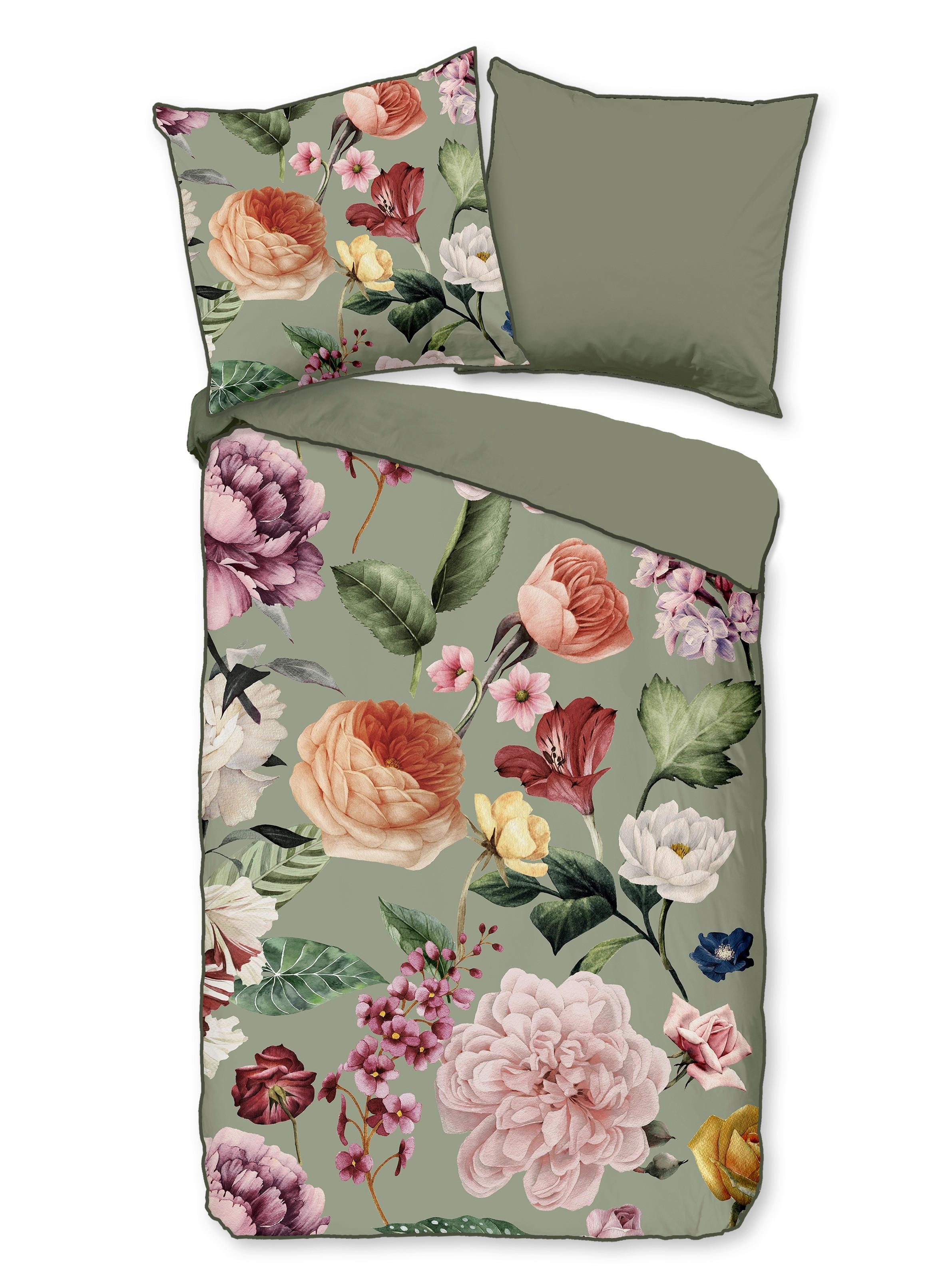 Wendebettwäsche Fiori Multicolor 155x220 cm - Multicolor, Natur, Textil (155/220cm)