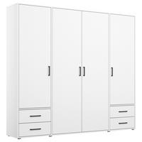 Drehtürenschrank Voyager Weiß B: 187 cm - Weiß, MODERN, Holzwerkstoff (187/194/53cm) - Rauch Möbel