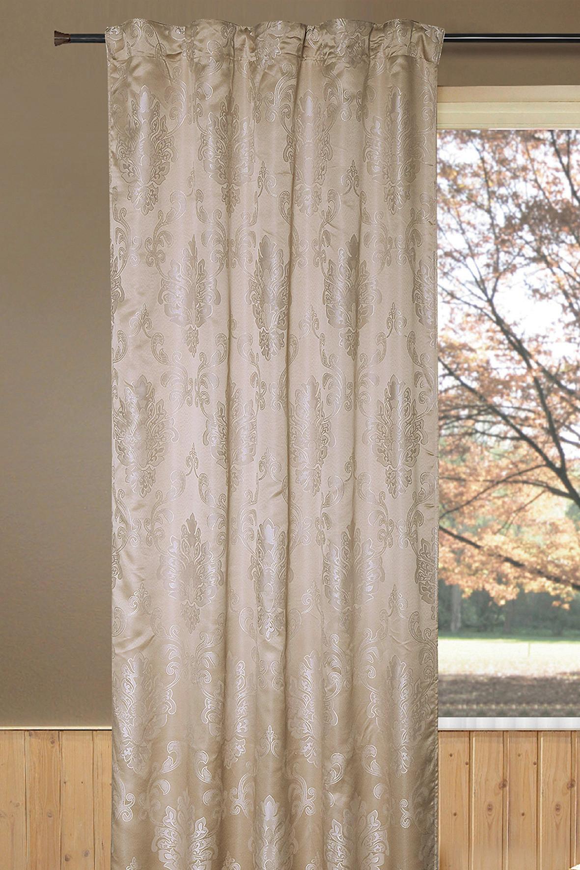 Fertigvorhang Debora - Ecru/Beige, ROMANTIK / LANDHAUS, Textil (135/235cm) - James Wood