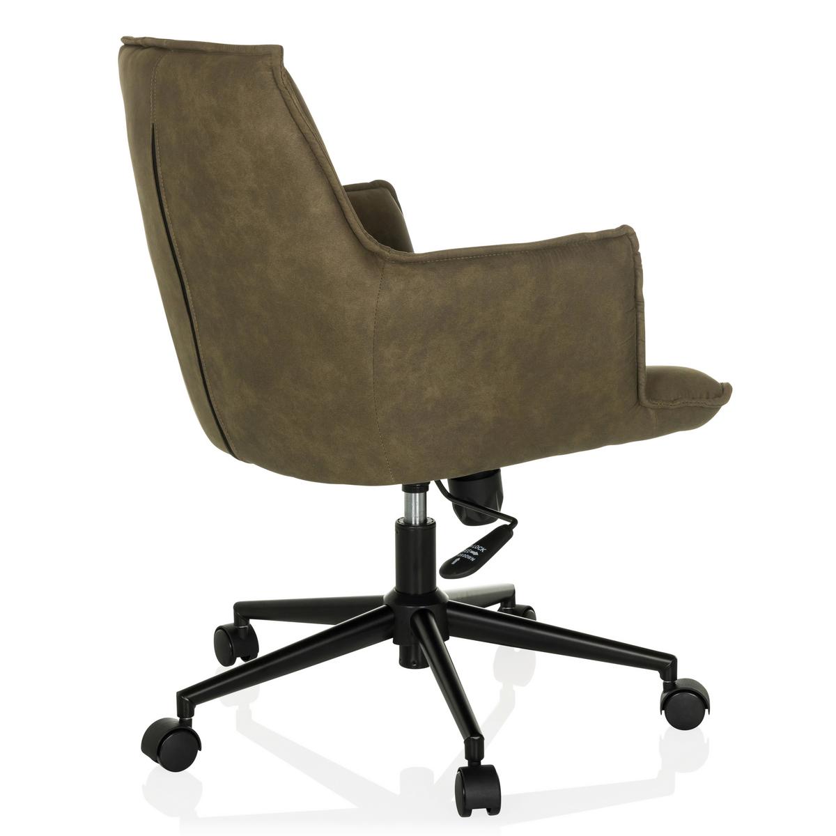 Drehstuhl Solao Life Grün B: 54 cm - Schwarz/Grün, MODERN, Kunststoff/Textil (54/85/70cm) - MID.YOU