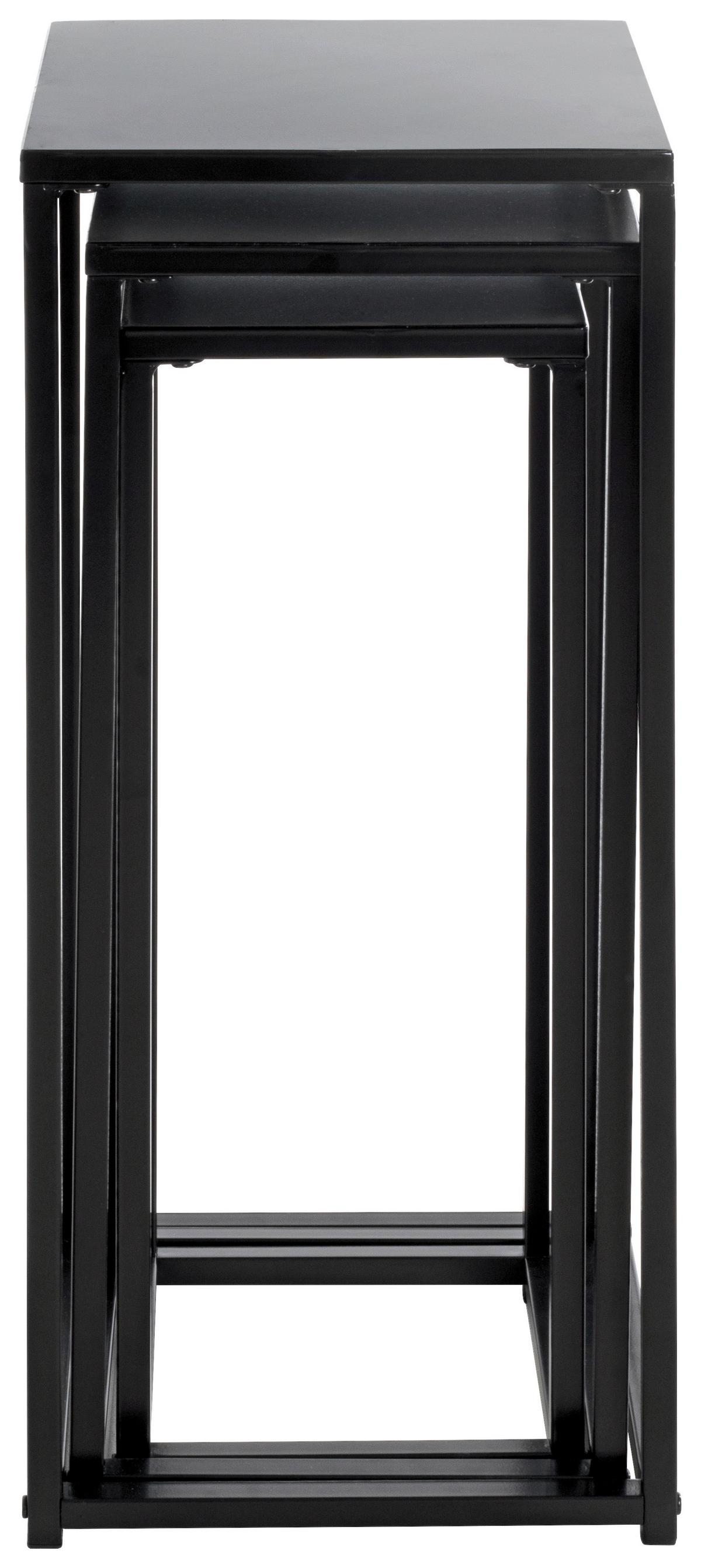 Virágtartó Állvány Szett Blackburn - fekete, Modern, fém (30/71/30cm)