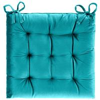 Sitzkissen Franzi Petrol 40x40x2 cm - Petrol, MODERN, Textil (40/40/2cm) - Luca Bessoni