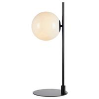 Tischleuchte Dione Table 1l Black/white - Schwarz/Weiß, Basics, Glas/Metall (24/32,5/24cm) - Markslöjd