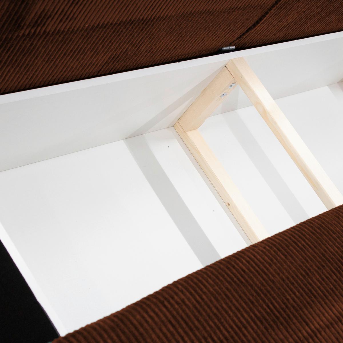 Schlafsofa Flow Rostfarben B: 202 Cm - Rostfarben/Schwarz, Design, Textil (202/90/99cm) - MID.YOU