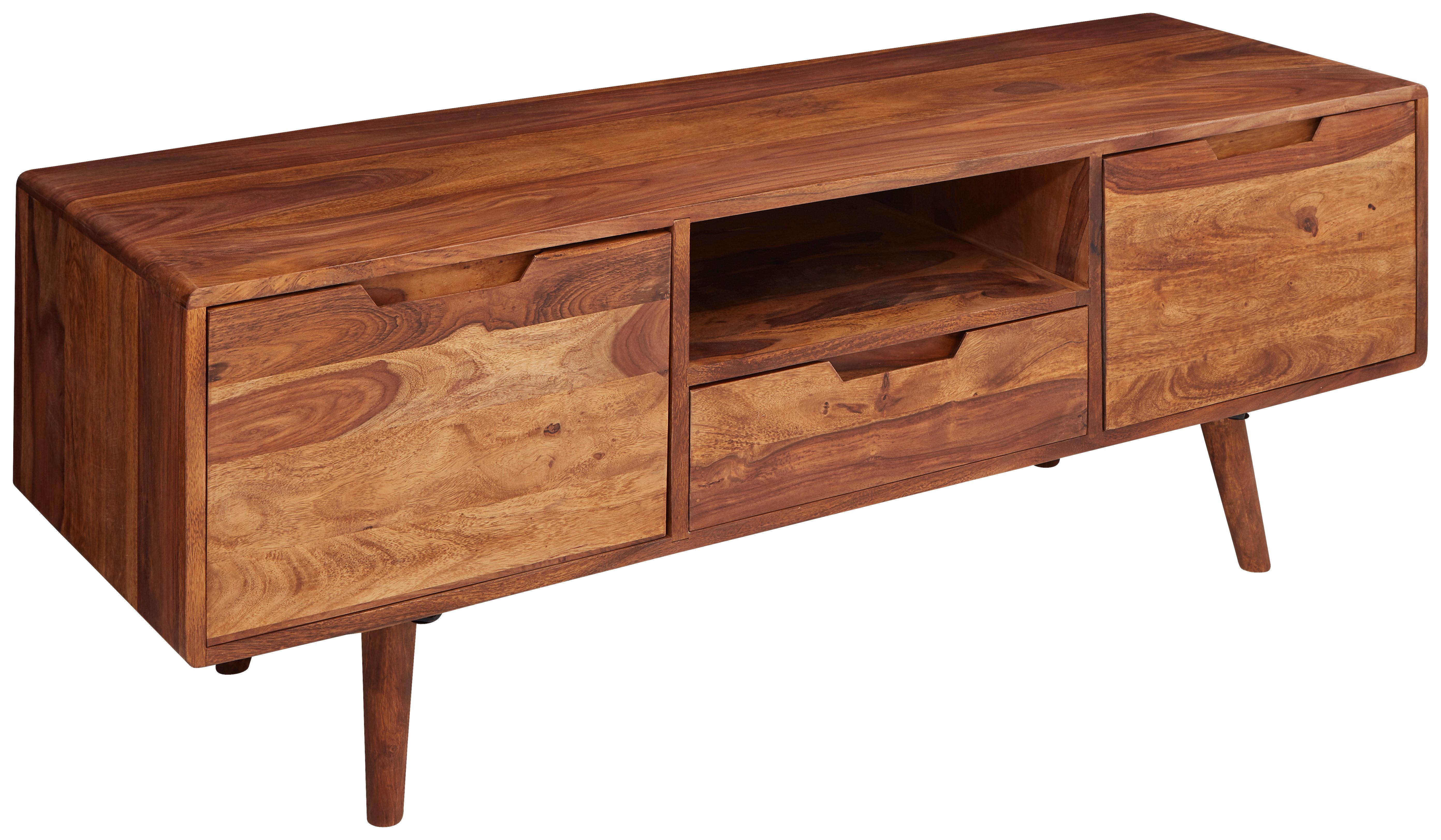 Sideboard Sheesham Sheeshamfarben B: 135 cm - Sheeshamfarben, Design, Holz (135/51/45cm) - MID.YOU