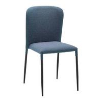 Stolička NIO modrá - čierna/modrá, Modern, kov/drevo (43/86/53cm) - Bessagi Home