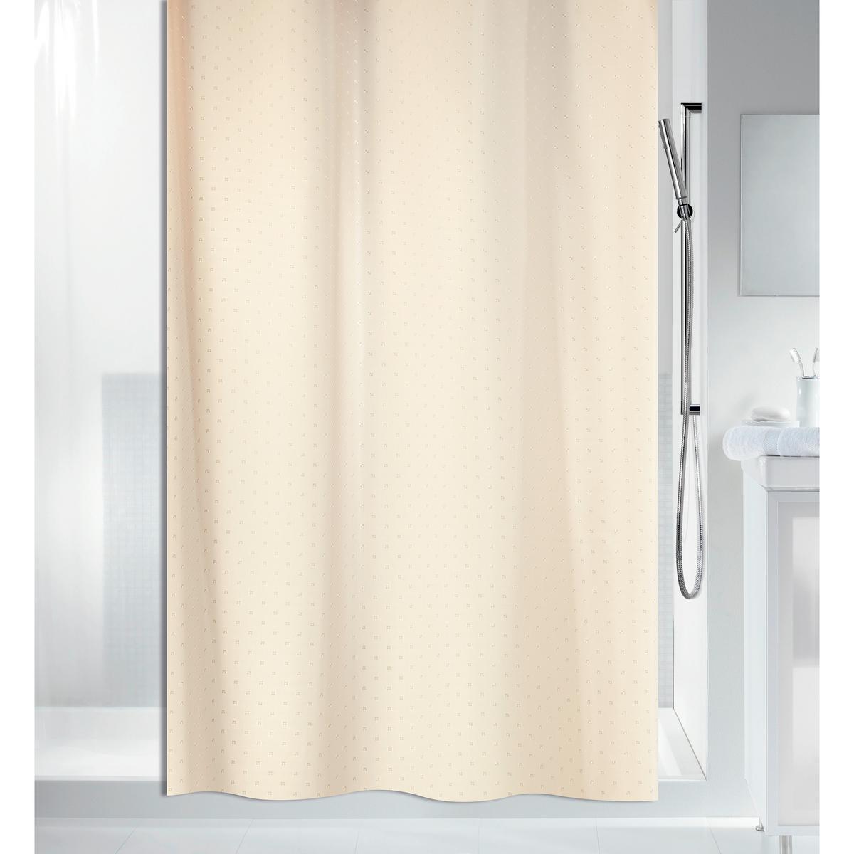 Duschvorhang Ricco waschbar bis 30° - Beige, Basics, Textil (180/200cm) - Spirella