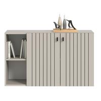 Schuhschrank Station Kaschmir B: 106cm - Kaschmir, Design, Holzwerkstoff (106/63/37cm) - MID.YOU