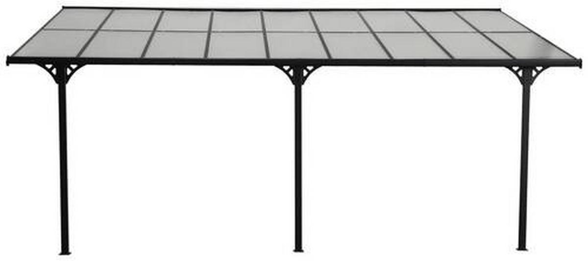 Terrassenüberdachung Bruce 556x300 Cm - Schwarz, Basics, Metall (556/225/300cm)