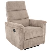 Relaxsessel Xeno Hellbraun B: 78 Cm - Hellbraun/Schwarz, Design, Textil/Metall (78/108/89cm) - Livetastic