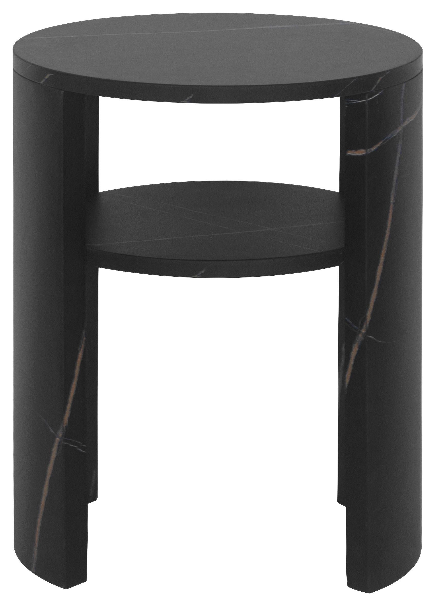 Beistelltisch Gaya Schwarz B: 35 cm