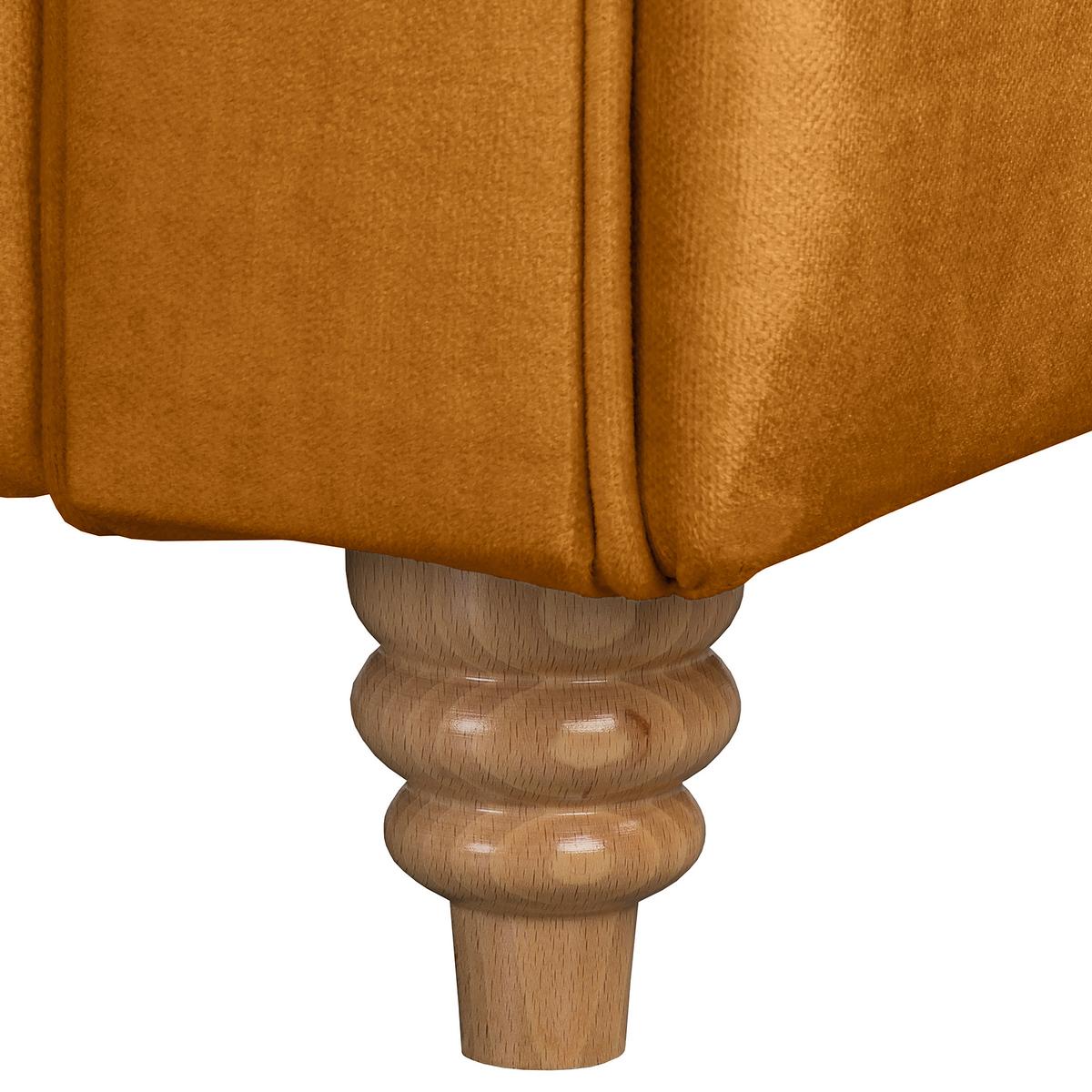 Schlafsofa Laura Bernsteinfarben, B: 190cm - Bernsteinfarben/Braun, Design, Textil (190/74/91cm) - P & B