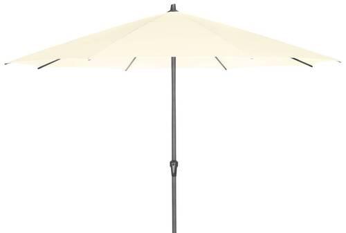 Sonnenschirm Ø 350 cm Anthrazit/Beige - Anthrazit/Beige, KONVENTIONELL, Textil/Metall (350/350cm) - Siena Garden