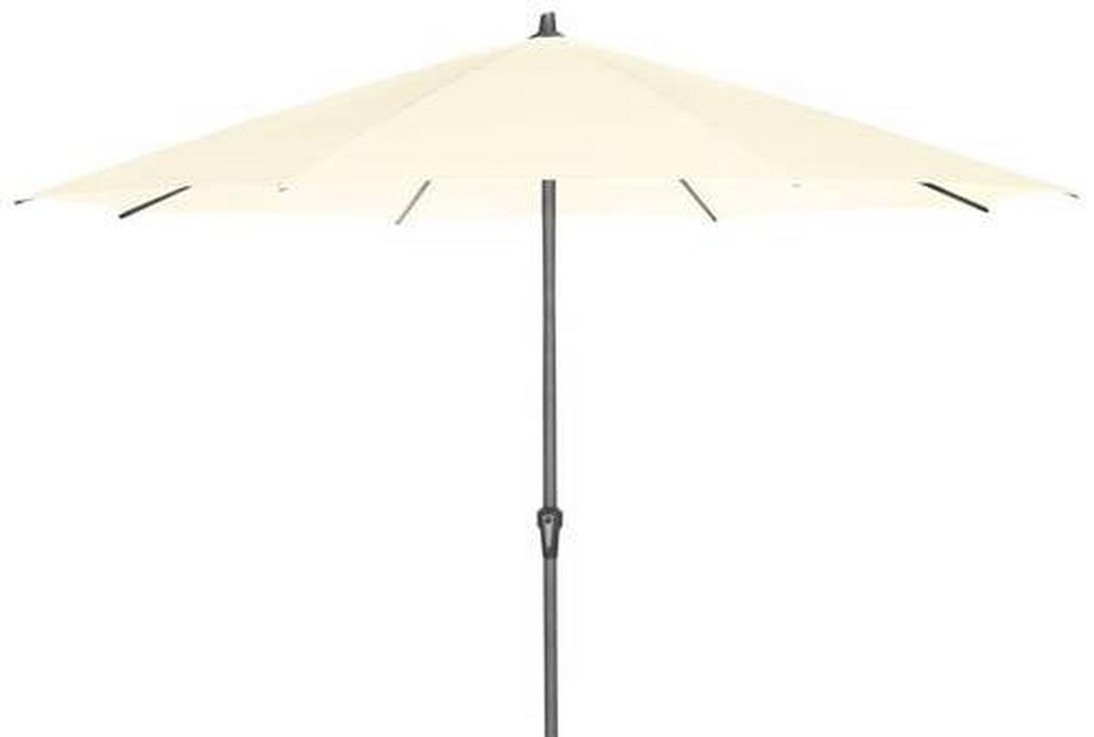 Sonnenschirm Ø 350 cm Anthrazit/Beige - Anthrazit/Beige, KONVENTIONELL, Textil/Metall (350/350cm) - Siena Garden