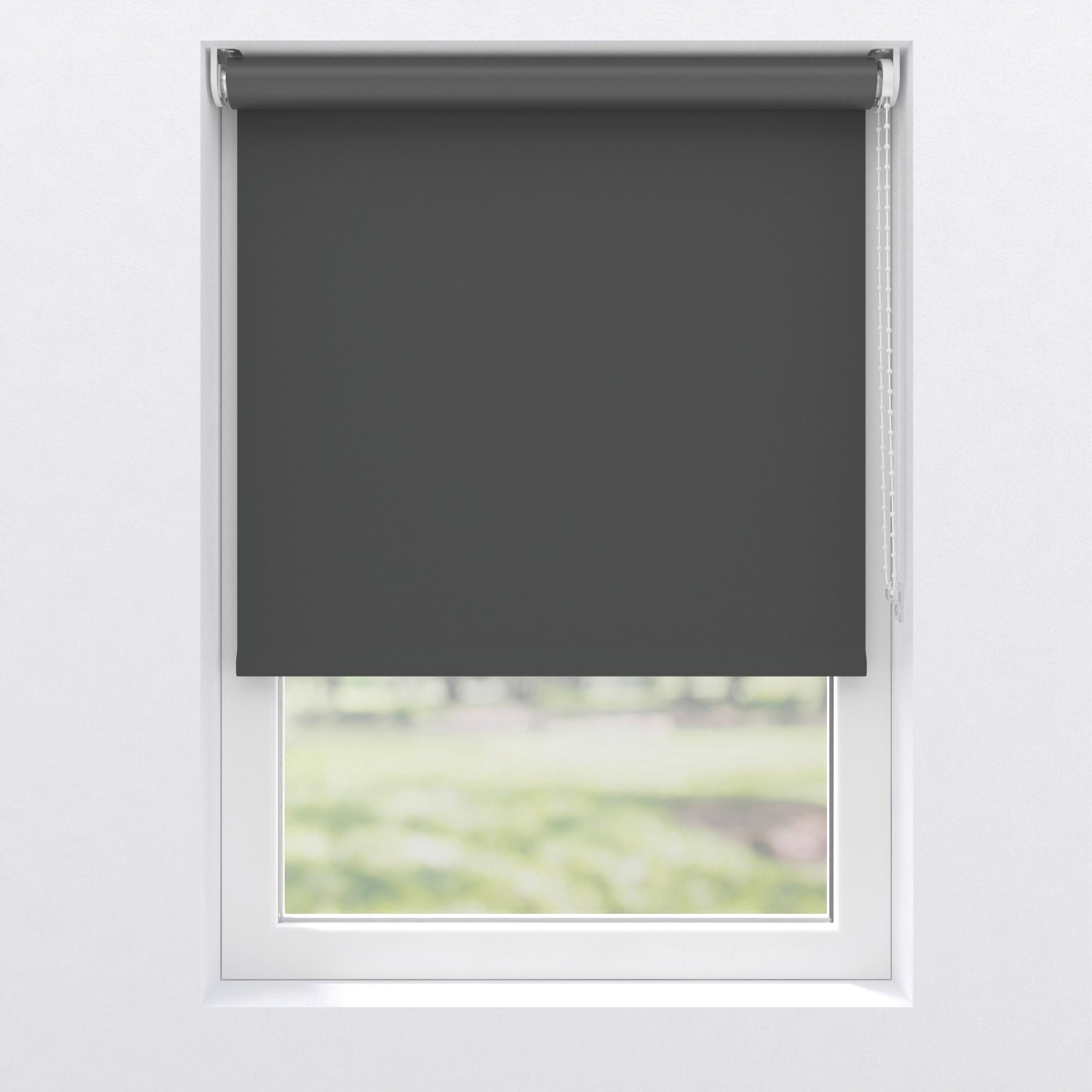 Verdunkelungsrollo 120x190 cm mit Kettenzug - Anthrazit, Basics, Textil (120/190cm)