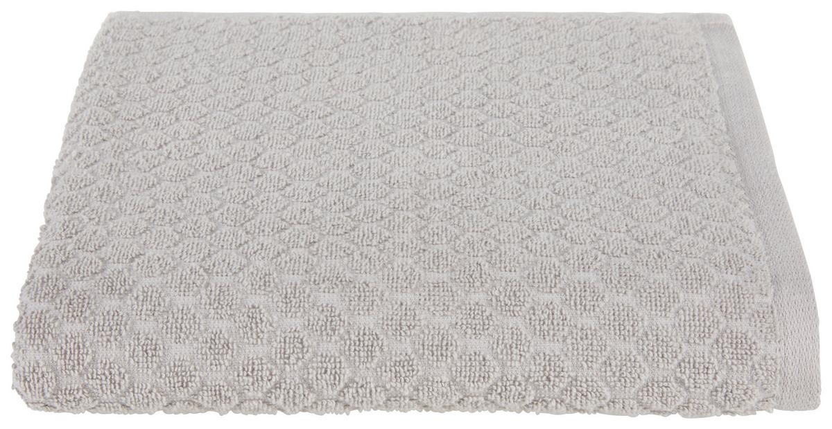 Badetuch Elena Baumwolle 450 G/m2 Silber 100x150 Cm - Silberfarben, MODERN, Textil (100/150cm) - Luca Bessoni