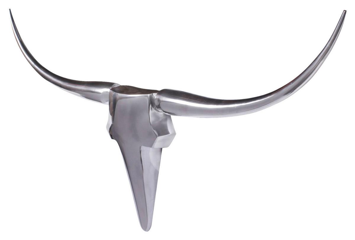 Wanddeko Wohnling Silberfarben B: 125cm - Silberfarben, MODERN, Metall (125/60/10cm) - MID.YOU
