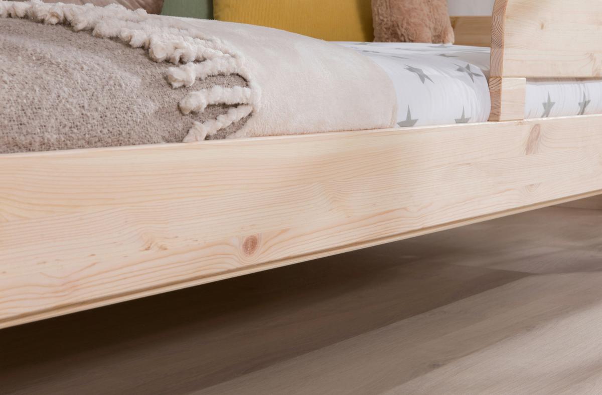 Bett Bennet Naturfarben inkl. Zubehör, 120x200 cm - Naturfarben, MODERN, Holz/Textil (120/200cm) - MID.YOU