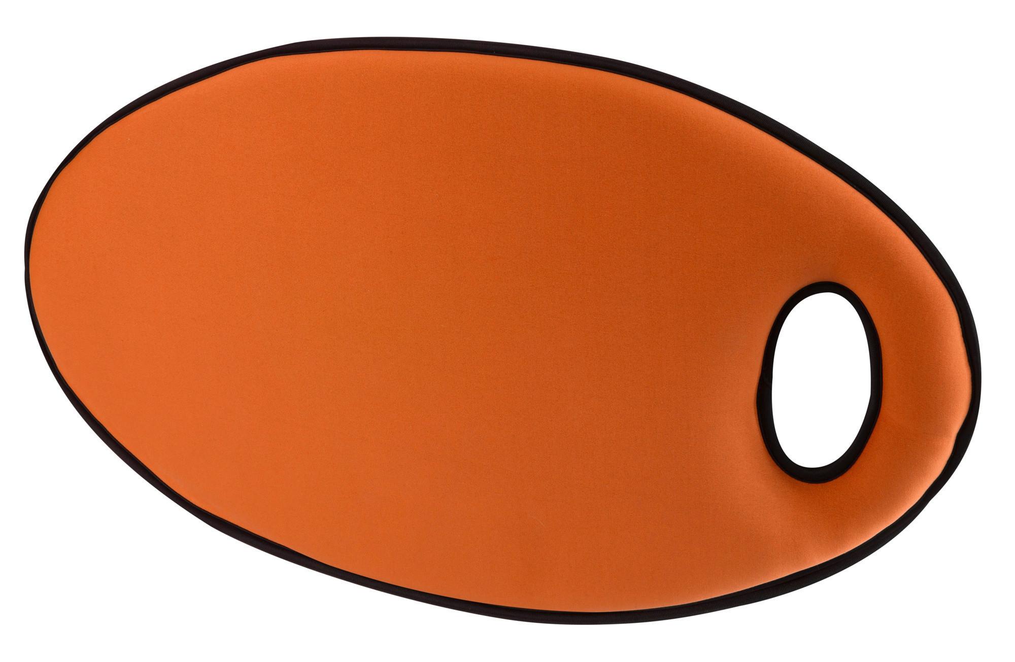 Gartensitzkissen Comfort Schwarz/terra Cotta - Terracotta/Schwarz, Basics, Kunststoff (31/5/50cm)