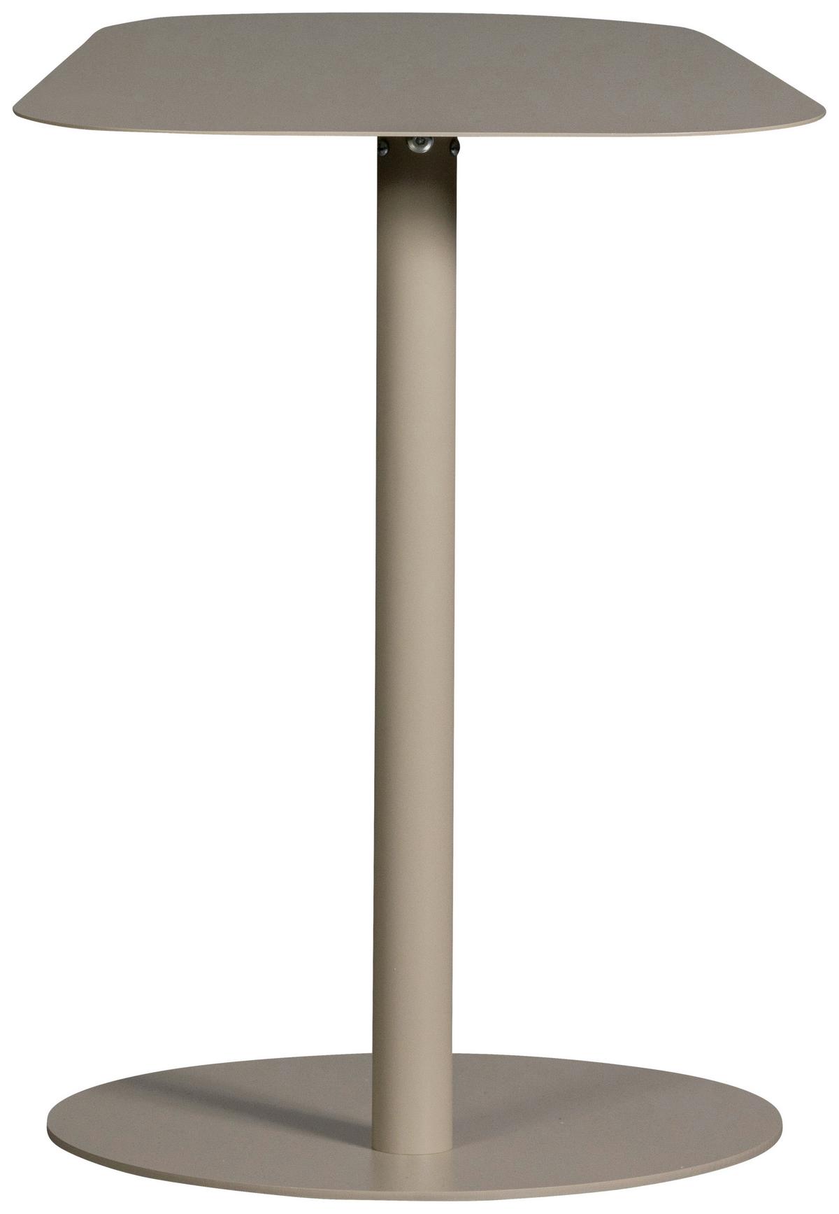 Beistelltisch Lia Hellgrau B: 38 cm - Hellgrau, Design, Metall (50/38/50cm) - Livetastic