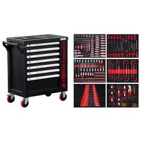 Werkstattwagen Schwarz/rot B: 79,51 Cm - Rot/Schwarz, Basics (79,51/96,97/45,5cm)