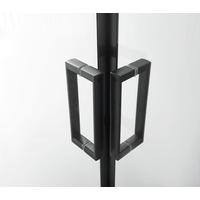 Sprchový kút s LED, Bluetooth, rádiom, čierna - priehľadné/čierna, Modern, sklo (90/90/225cm) - Sanotechnik