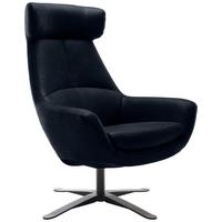 Sessel Be Organic - Blau/Schwarz, MODERN, Textil (81/112/83cm) - Trendmanufaktur
