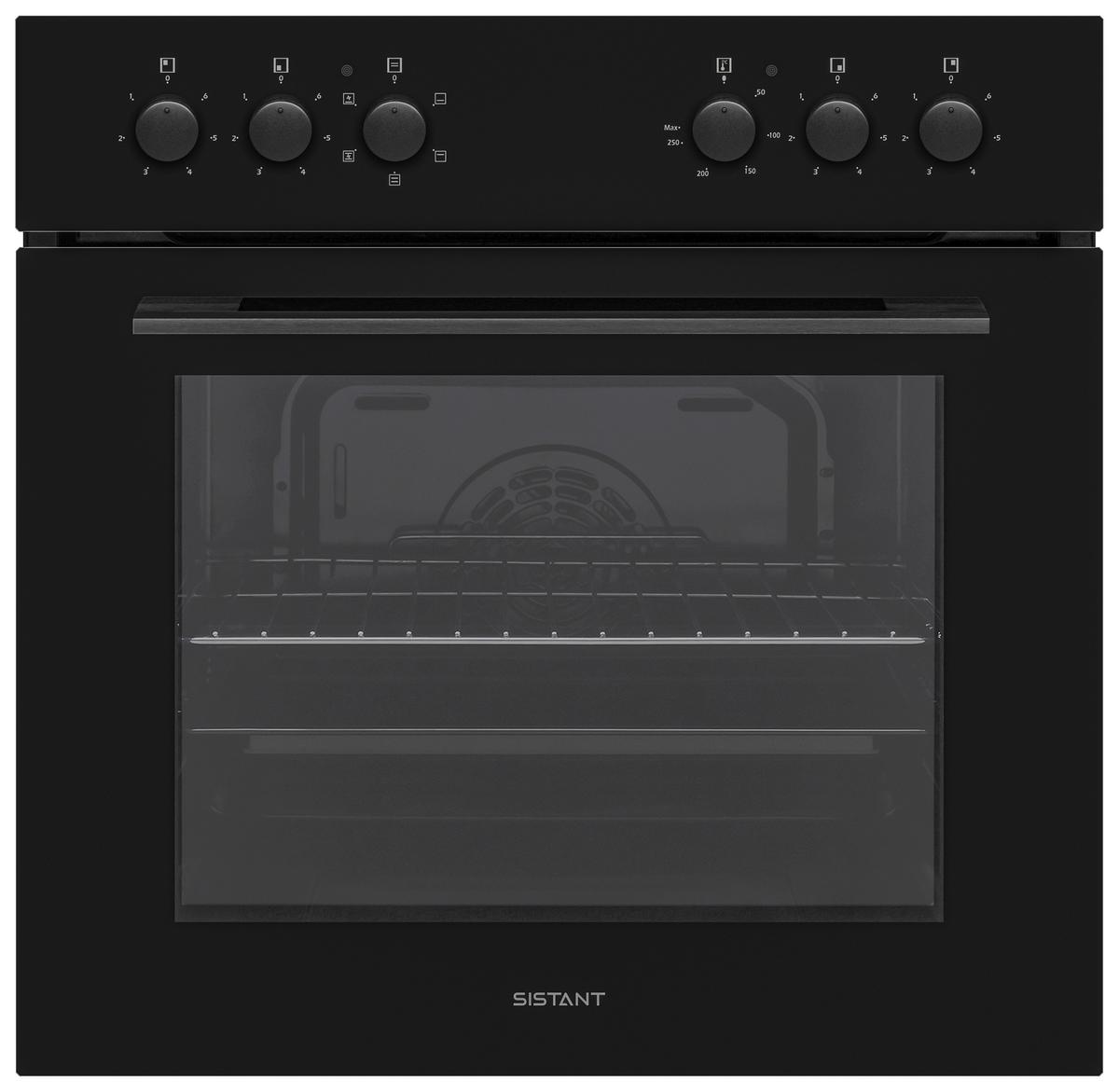 Einbauherd-set B: 60 Cm Elektro-Glaskeramik - Schwarz, Metall (60cm) - Sistant