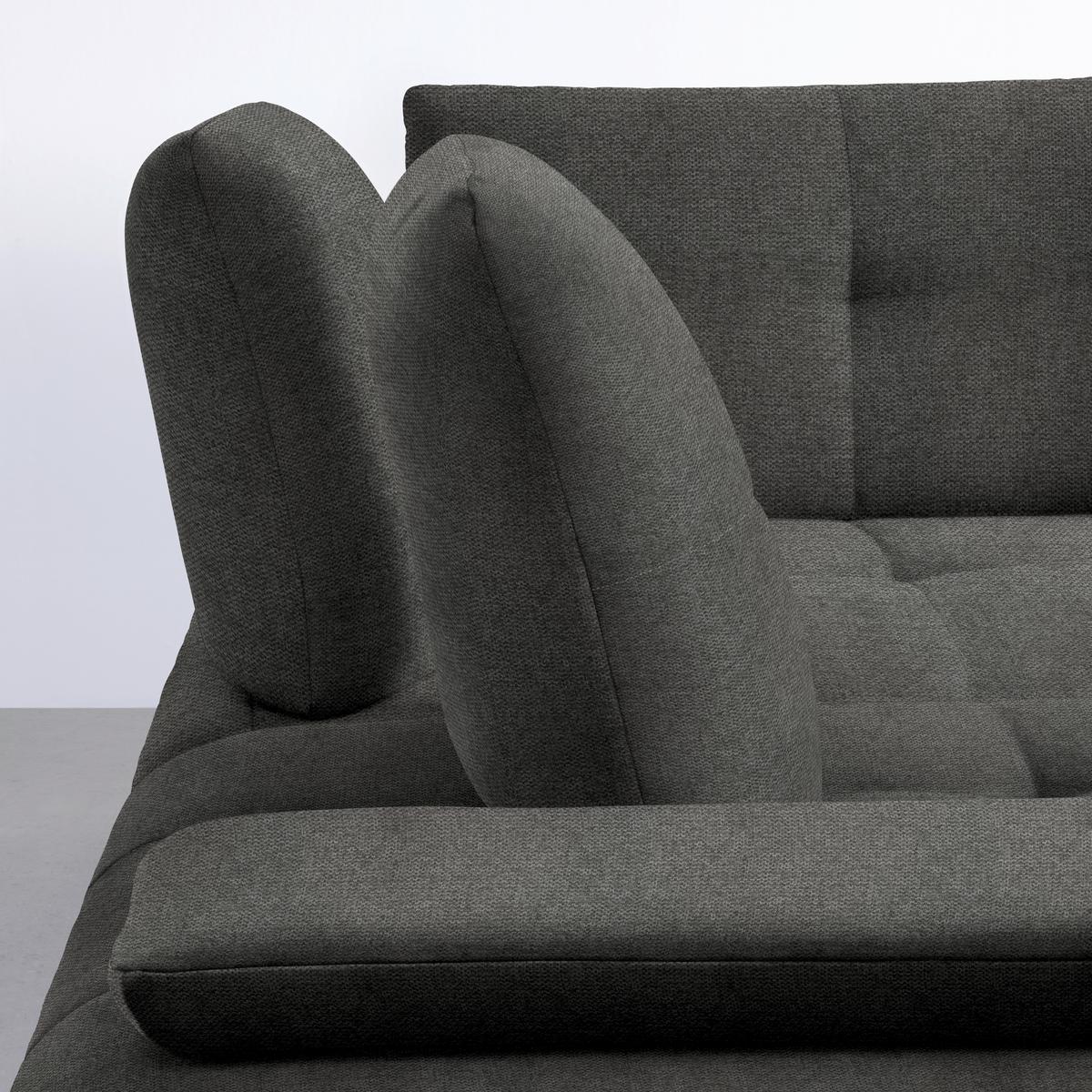 Rohová sedačka TRENDY, levá, antracitová - černá/antracitová, Moderní, kov/kompozitní dřevo (250/93/310cm) - Premium Living