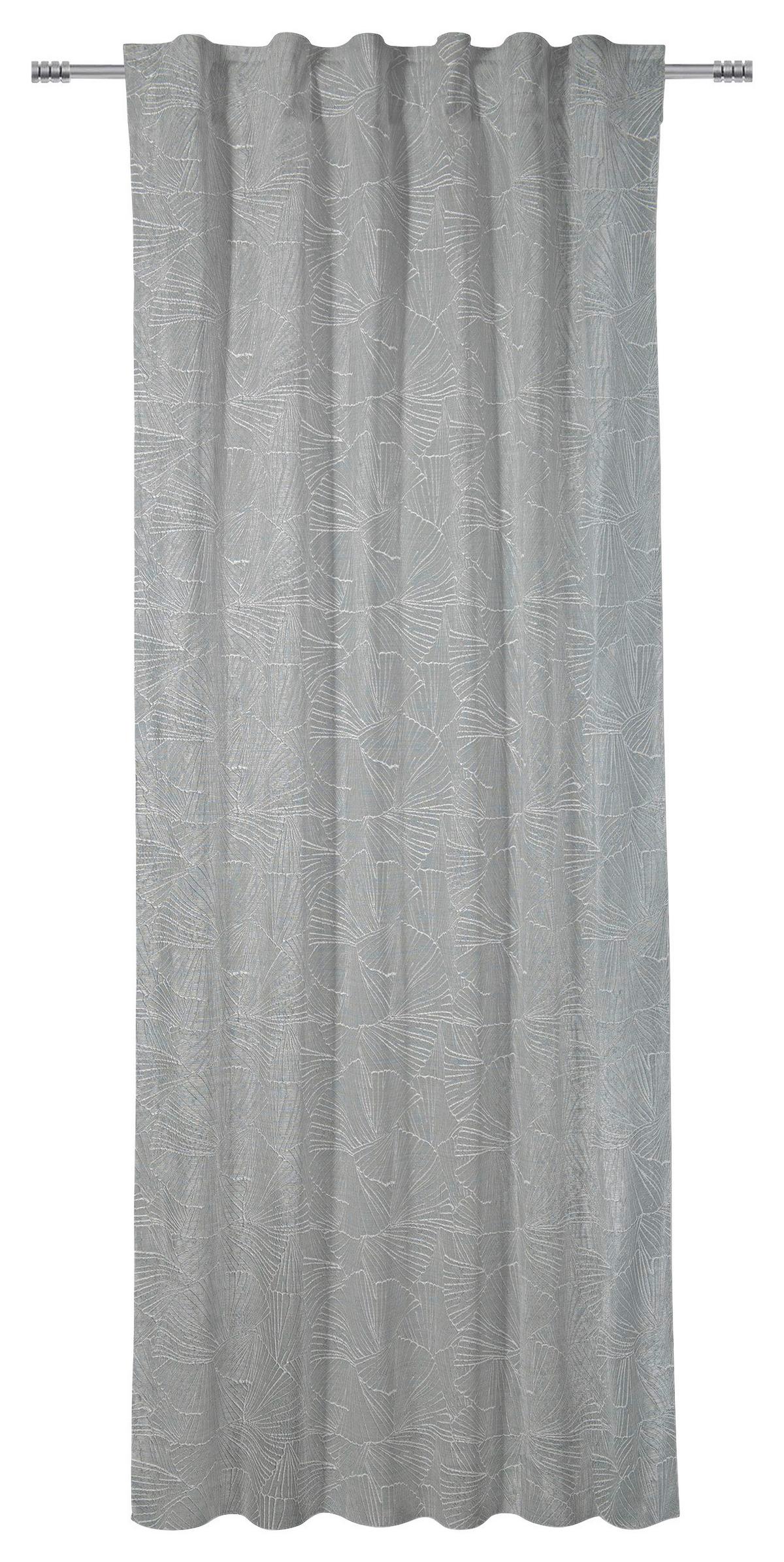 Fertigvorhang Lenka - Silberfarben, MODERN, Textil (140/245cm) - Luca Bessoni