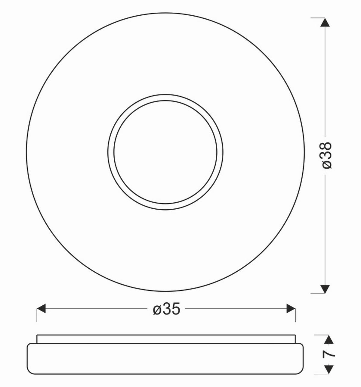 Led-deckenleuchte Bubbles - Chromfarben/Transparent, KONVENTIONELL, Kunststoff/Metall (38/38/7cm)