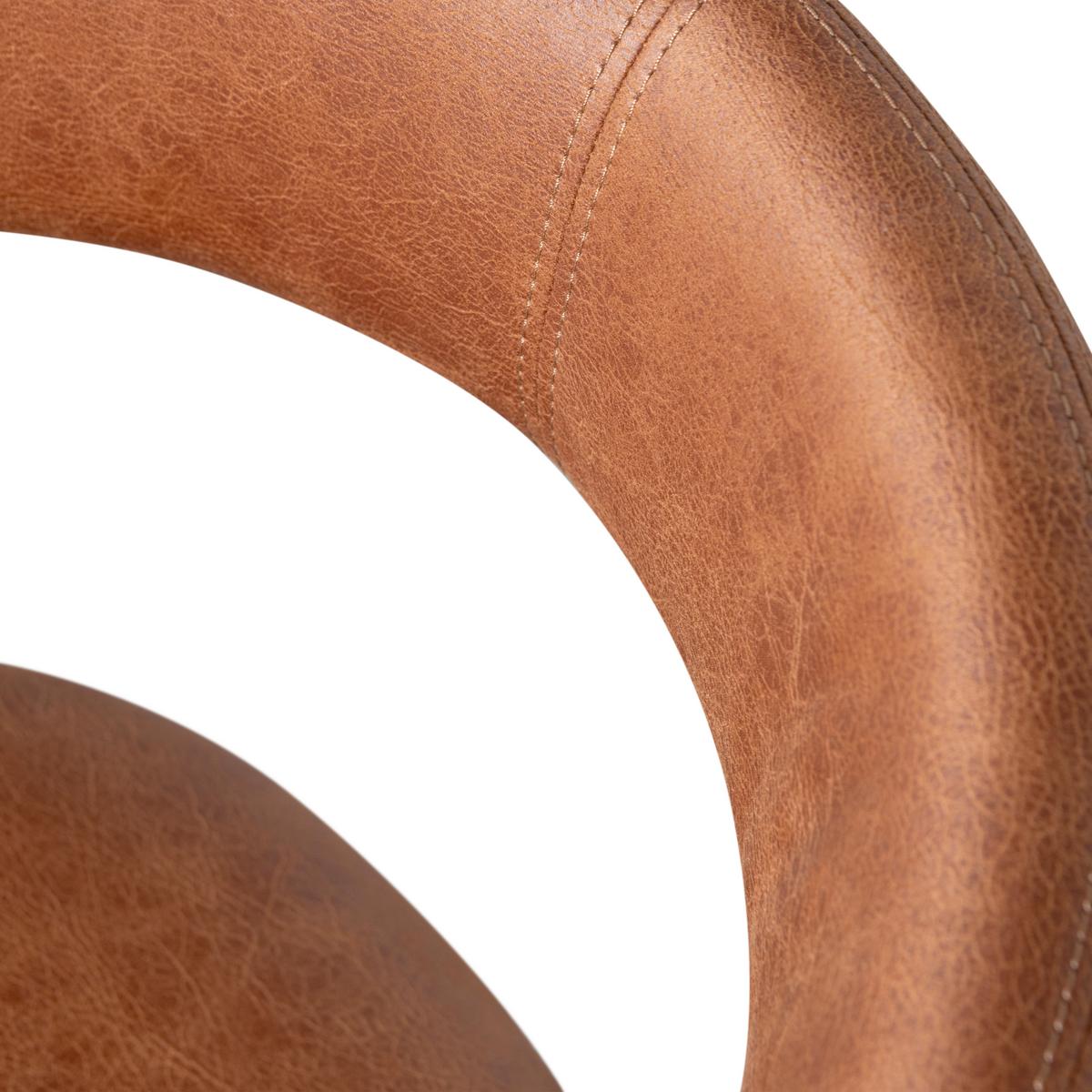 Stuhl-Set Noble Cognac B: 51cm - Cognac, MODERN, Kunststoff/Textil (51/76/56cm) - Livetastic