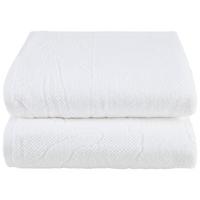 Duschtuchset Lucia 2er Pack - Weiß, ROMANTIK / LANDHAUS, Textil (70/130cm) - James Wood