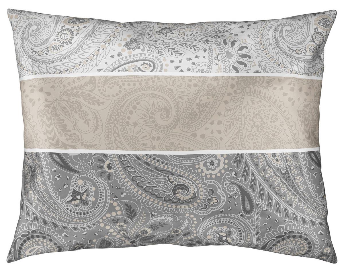 Ágyneműhuzat-garnitúra Martina - ezüst/taupe, Romantik / Landhaus, textil - James Wood