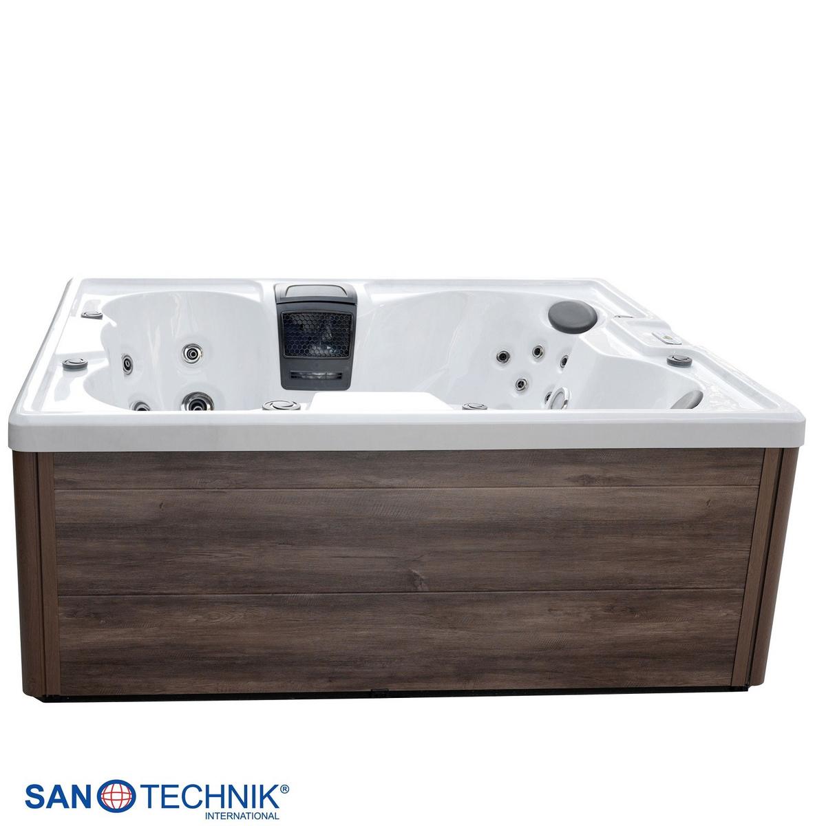WHIRLPOOL Carole Grauweiß B: 210 cm - Grauweiß, KONVENTIONELL, Kunststoff (210/180/82cm) - Sanotechnik
