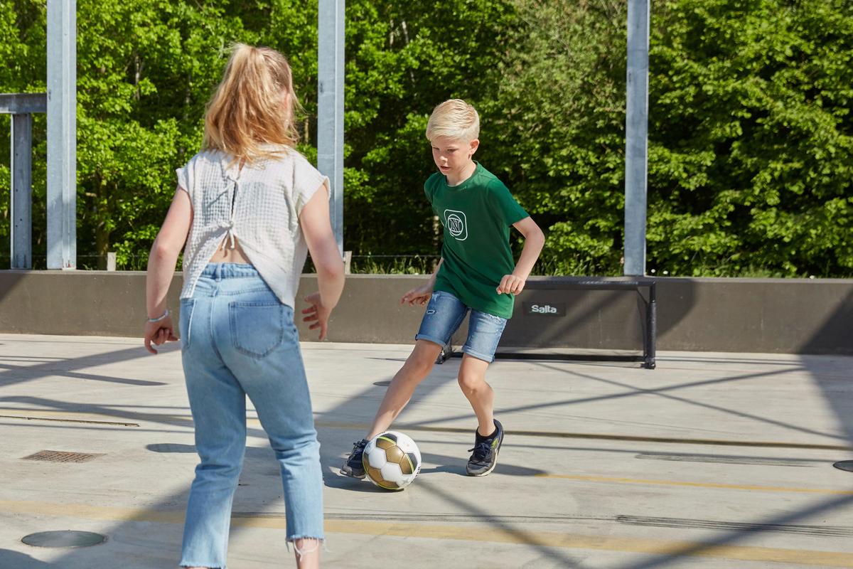 Fußballtor Salta Techniq - Schwarz, KONVENTIONELL, Metall (150/60/60cm) - Salta