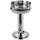 Säulengrill De Lux - Edelstahlfarben, MODERN, Metall (58/96cm)