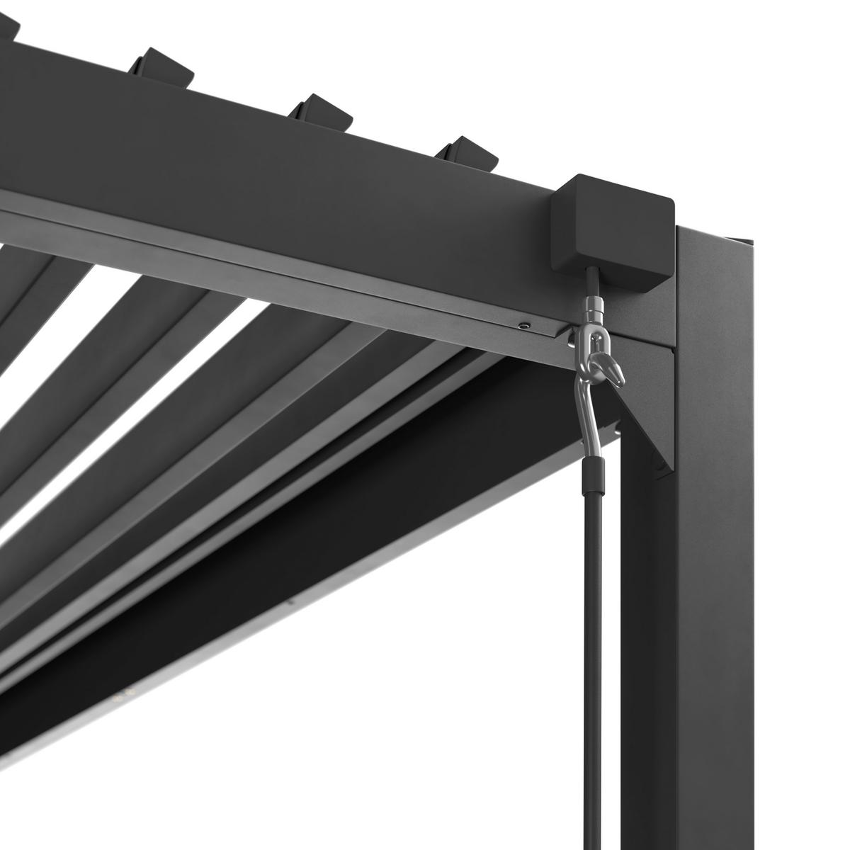 Pavillon Lima - Anthrazit, MODERN, Metall (300/227/300cm) - Beldano