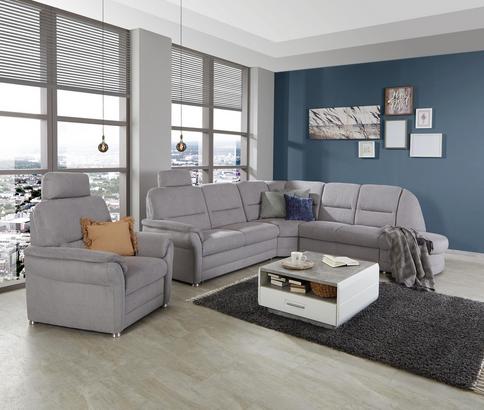 Wohnlandschaft in Grau Wohnlandschaft in Grau