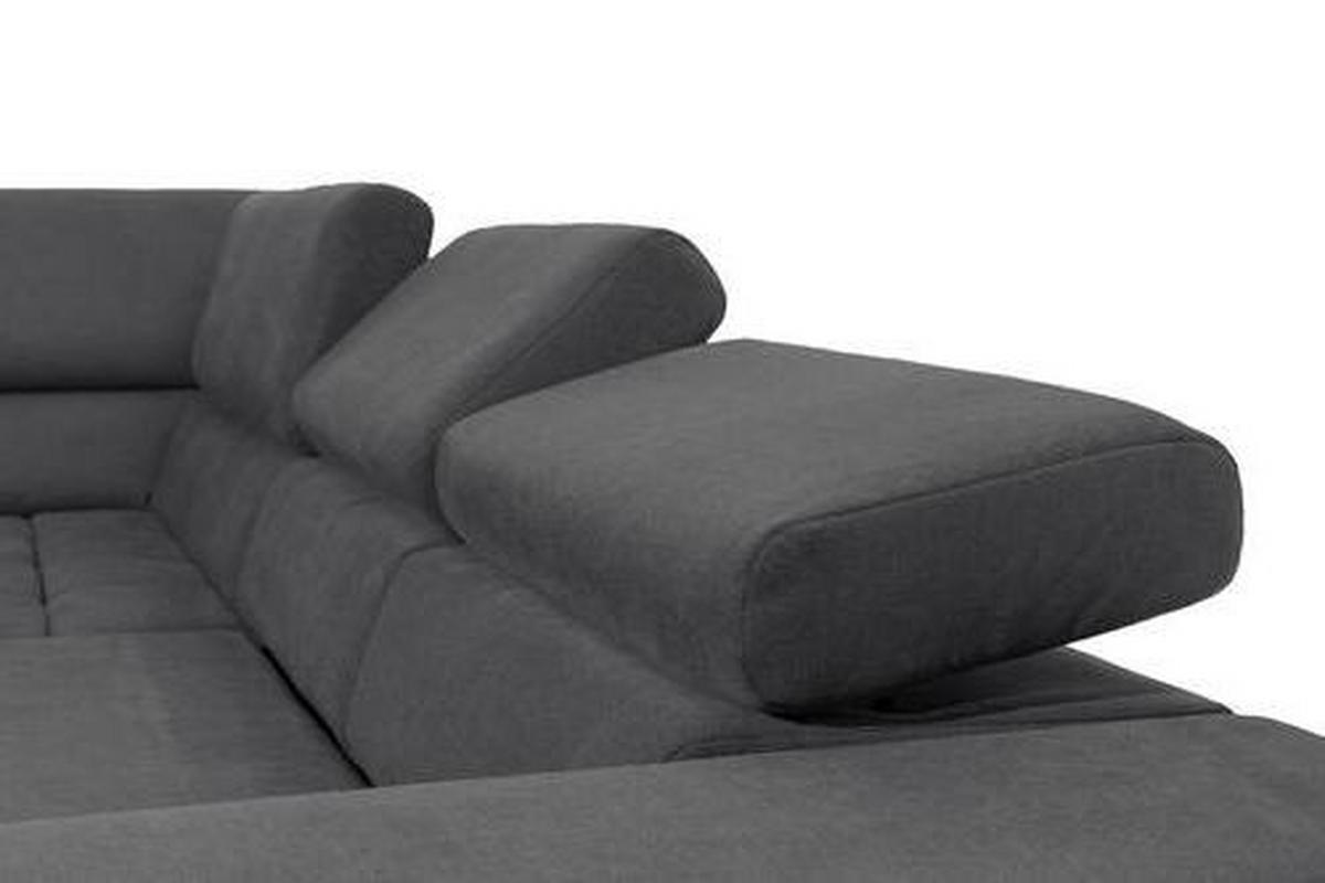Eckschlafsofa Elias Neu Braun S: 201 cm - Schwarz/Braun, Design, Textil (201/307cm) - Livetastic