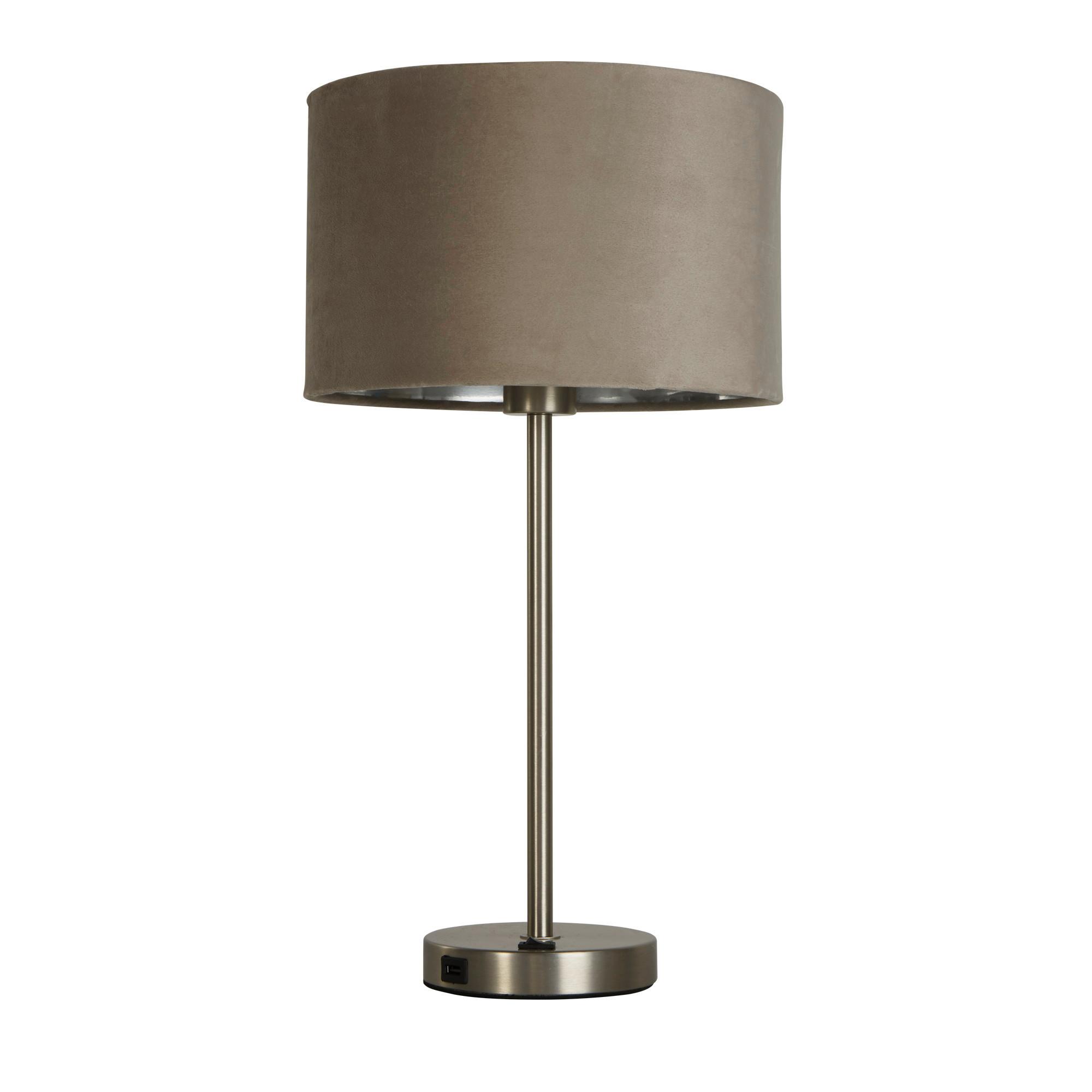 Tischleuchte Eu58911ta - Messingfarben/Nickelfarben, Basics, Metall (18.2/44/18.2cm)