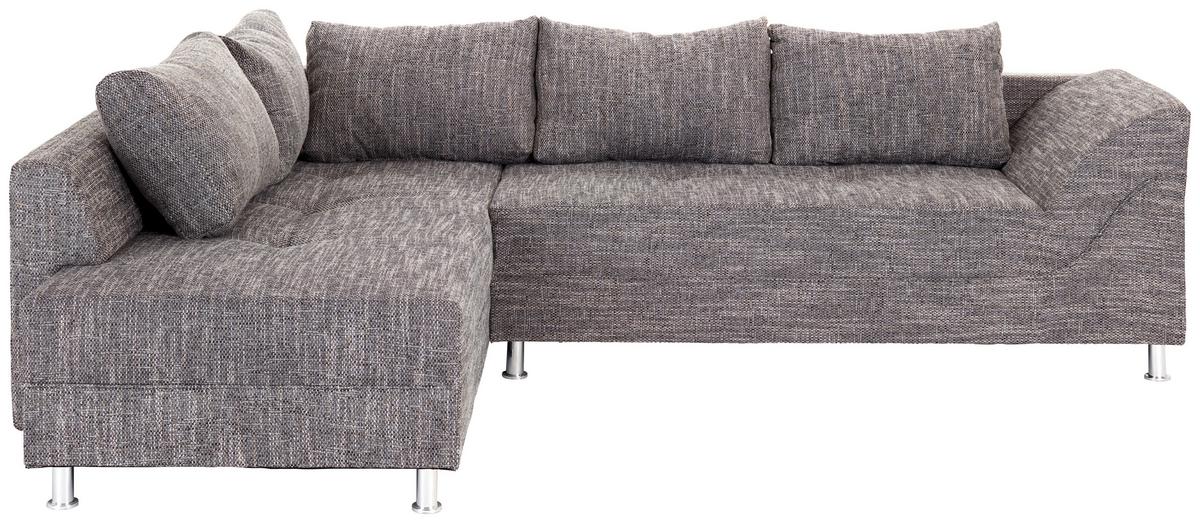 Rohová sedačka BERN, obojstranná, sivá - čierna/sivá, Design, kompozitné drevo/textil (200/267cm) - P & B
