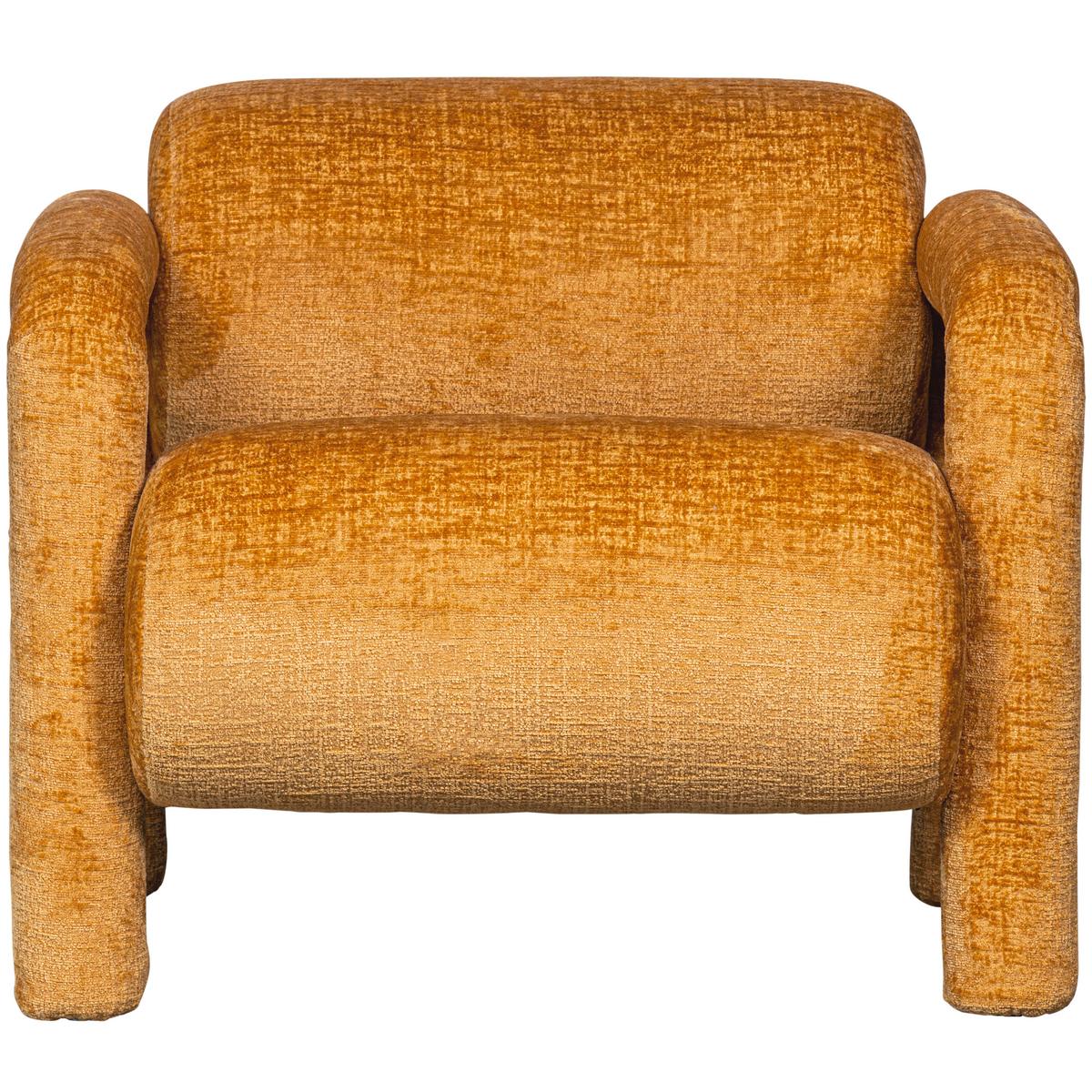 Sessel Lenny Goldfarben B: 76 Cm - Goldfarben, Design, Textil (76/65/82cm) - Livetastic