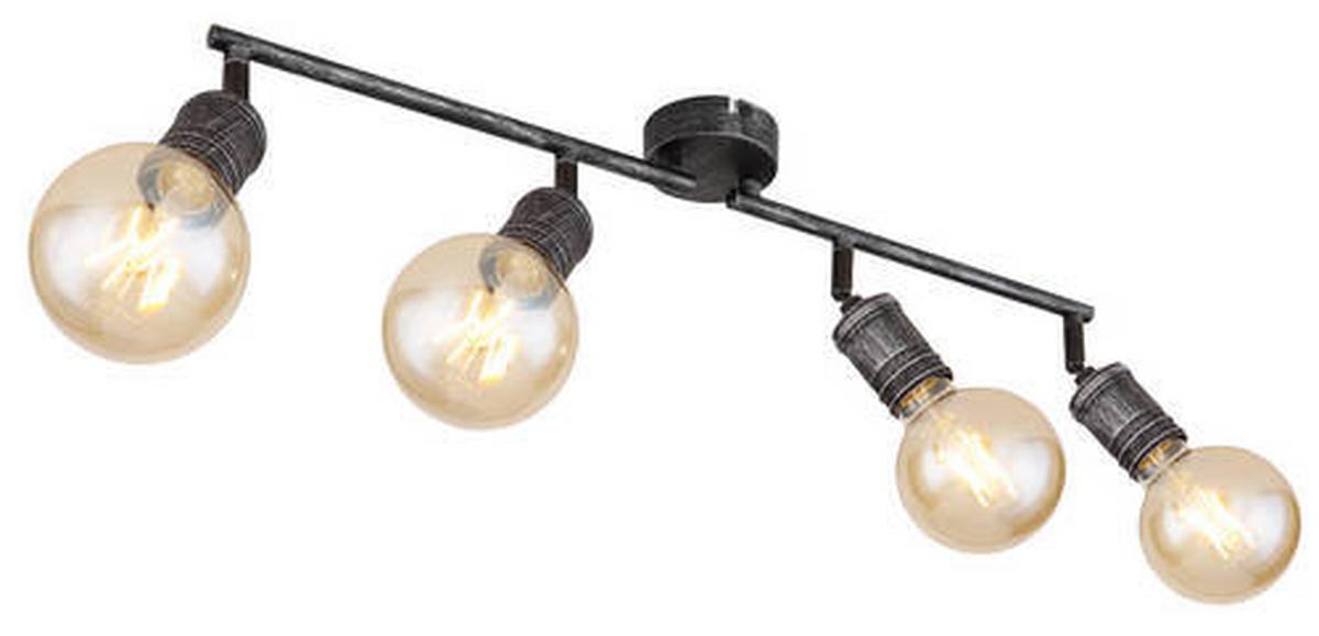 Strahler 4-flammig Verstellbar L: 60 Cm - Nickelfarben, Basics, Metall (60/8/11cm) - Globo