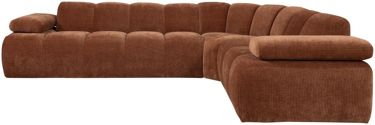 Ecksofa Mojo Rostfarben S: 310x230 Cm - Rostfarben, Design, Textil (310/230cm) - Livetastic
