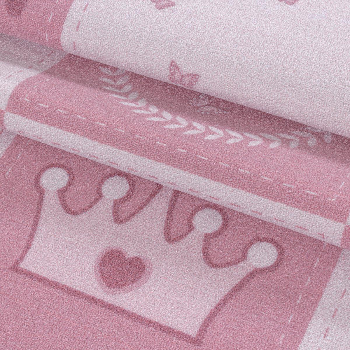 Kinderteppich Prinzessin Pink Play 80x120 cm - Pink, Basics, Textil (80/120cm)