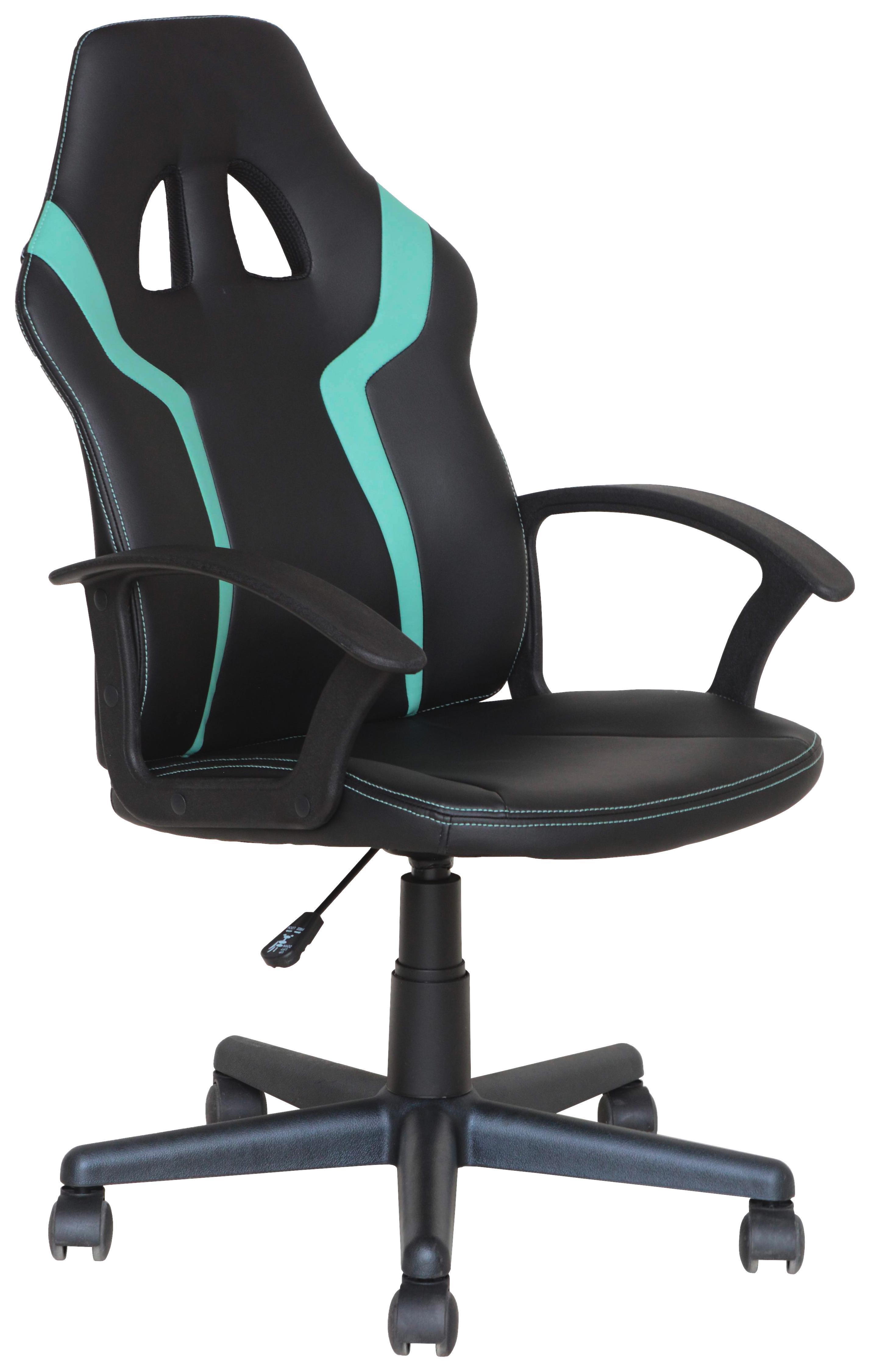 FORGÓSZÉK BOSTON - Mentazöld/Fekete, modern, Műanyag/Textil (58/100-112/65,5cm)