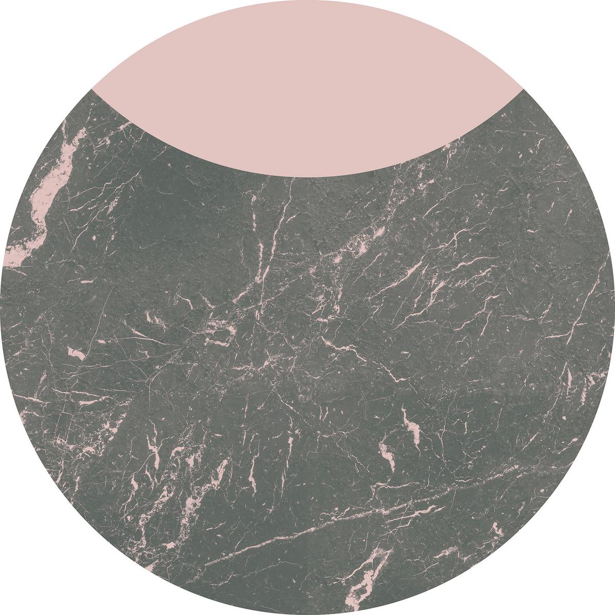 Fototapete Stripe Marmor - Rosa/Grau, Trend, Papier (125cm) - Komar