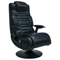 Gamingsessel Schwarz, L: 62 Cm - Schwarz, MODERN, Leder/Kunststoff (62cm) - X Rocker