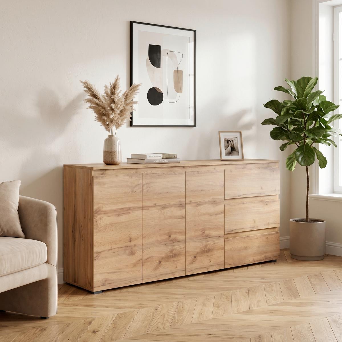 Sideboard 178 cm Image 51a Honig Eiche - Honigeiche, Design, Holzwerkstoff (178/80/40cm) - MID.YOU